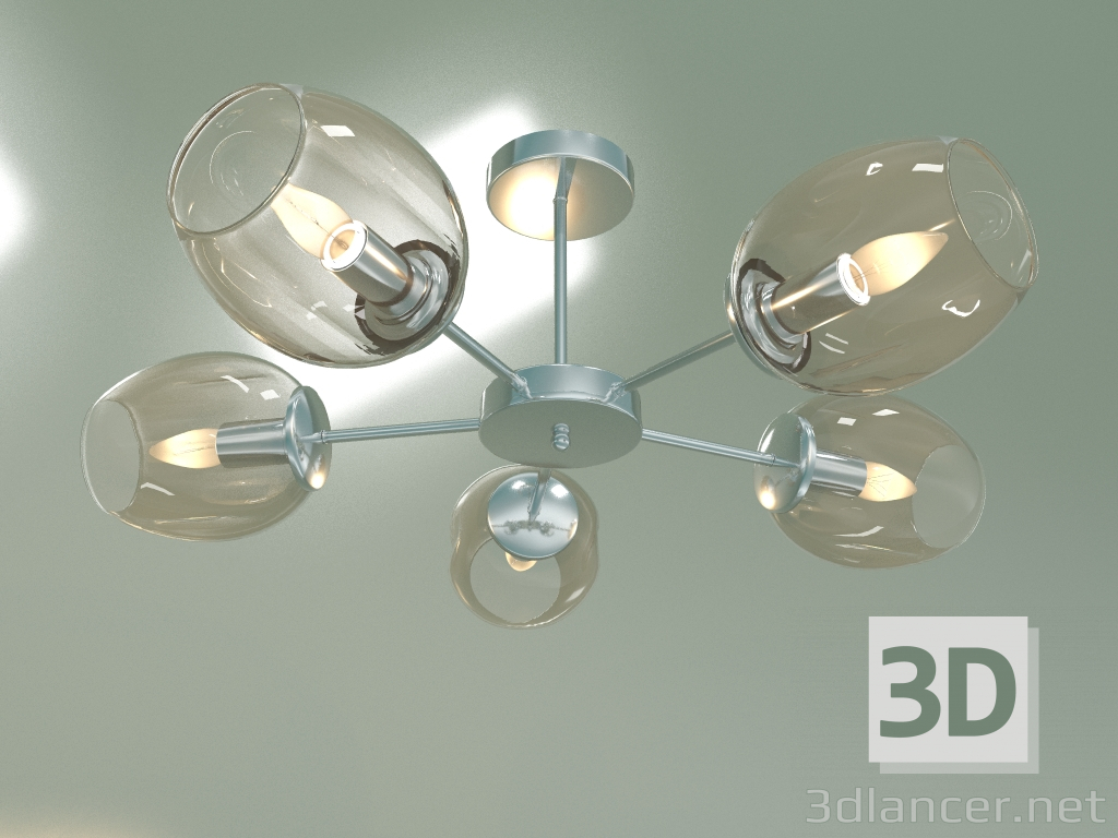 3d model Araña de techo Polla 30154-5 (cromo) - vista previa