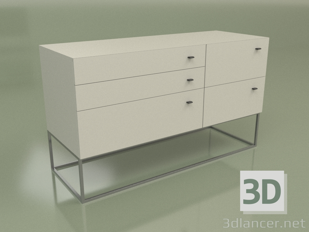 3d model Cajonera Lf 300 (fresno) - vista previa