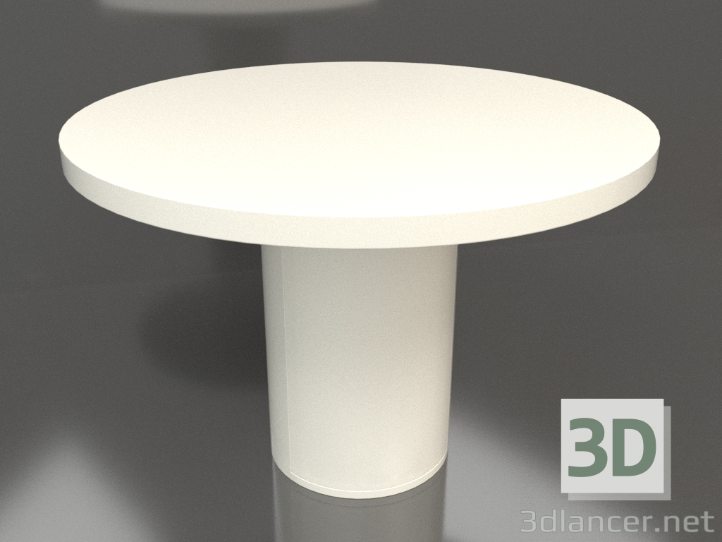 3d модель Стіл обідній DT 011 (D=1100x750, white plastic color) – превью