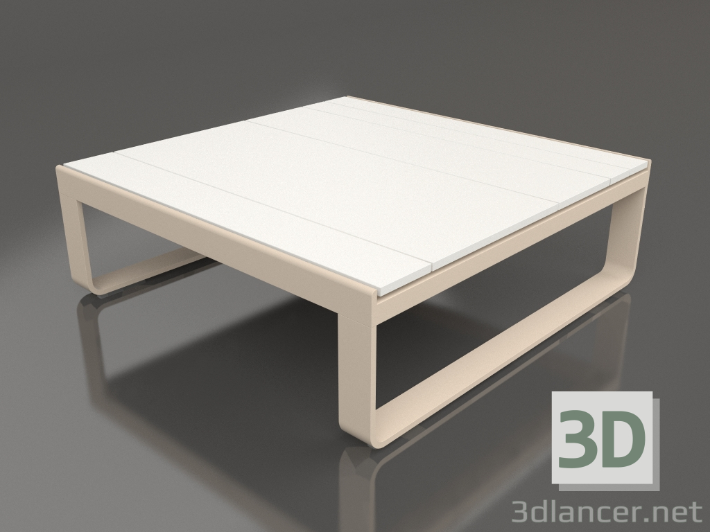 3d model Coffee table 90 (White polyethylene, Sand) - preview