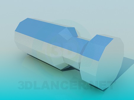modello 3D Pomello per mobili - anteprima