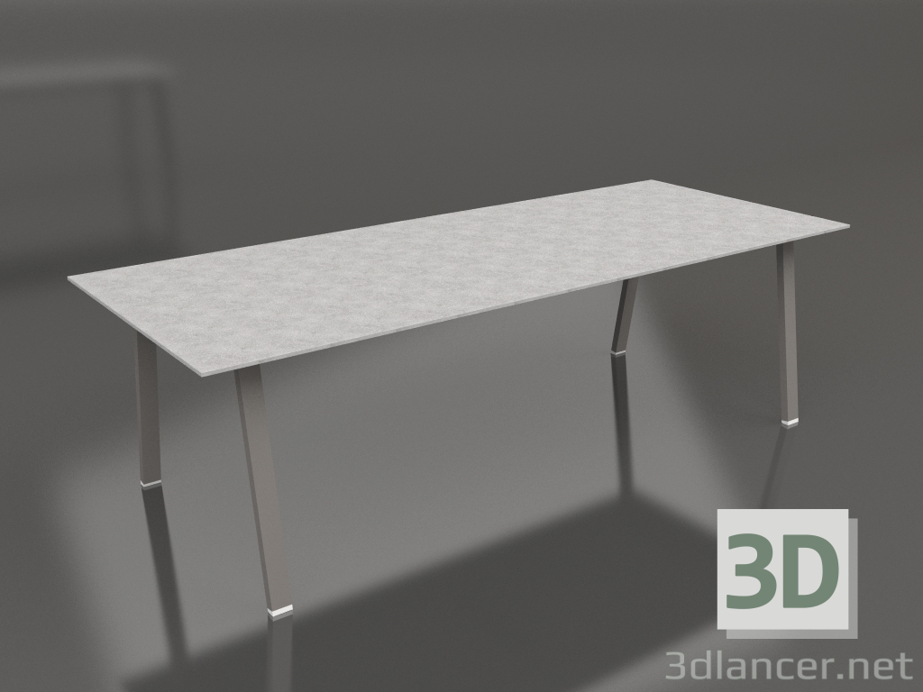 3d model Mesa de comedor 250 (Gris cuarzo, DEKTON) - vista previa