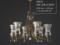 Candelabro KUTEK NICO NIC-ZW-6-novo