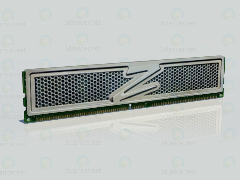 3d model Modulo memoria RAM - vista previa