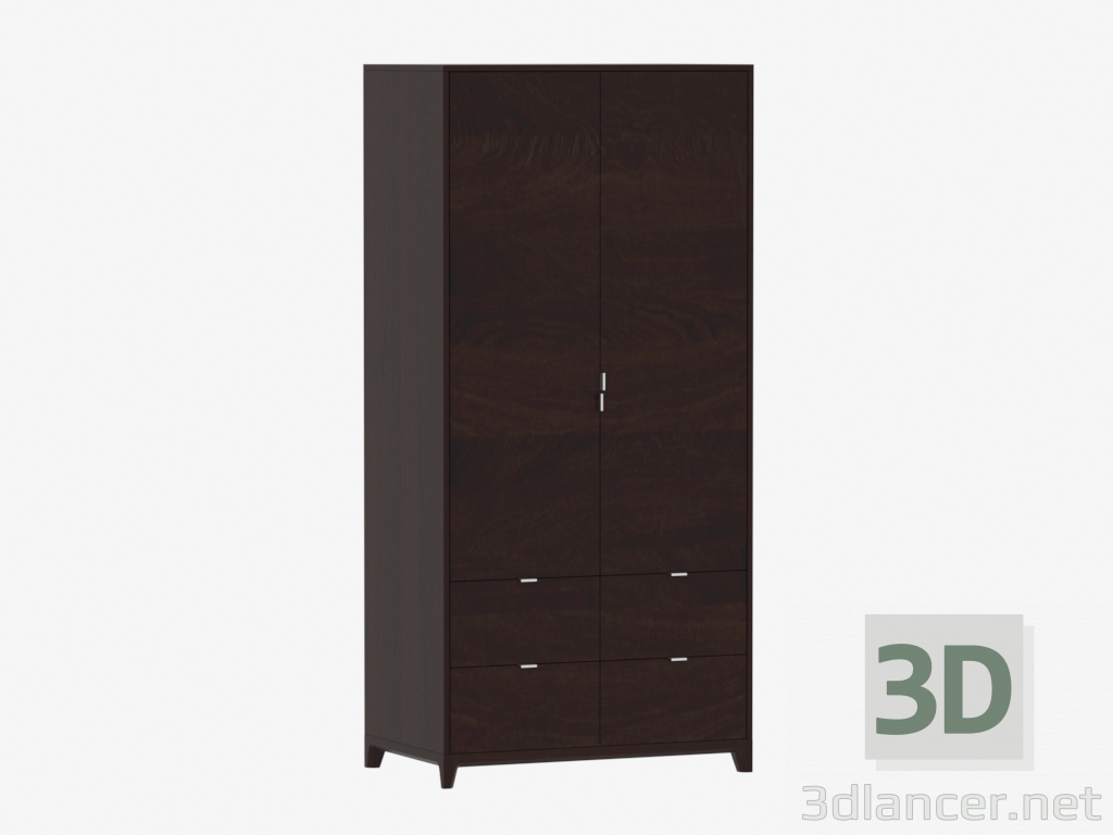 3D Modell Kleiderschrank CASE № 4 - 1000 mit Schubladen (IDC018002000) - Vorschau