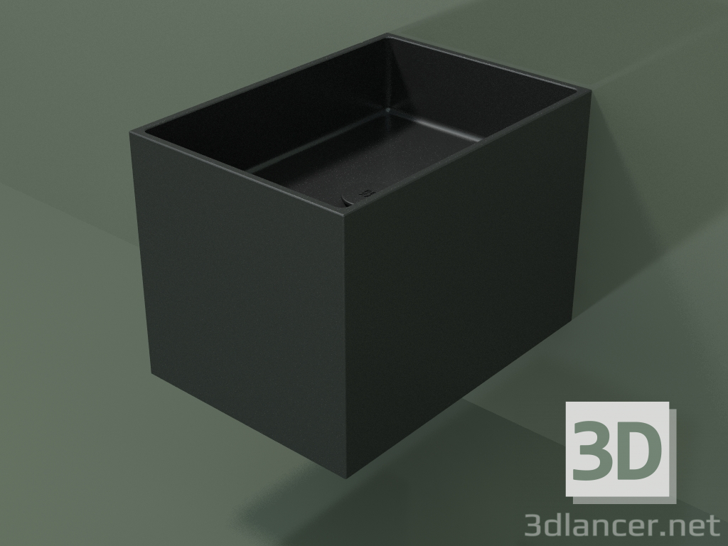 3d model Lavabo de pared (02UN12301, Deep Nocturne C38, L 36, P 50, H 36 cm) - vista previa