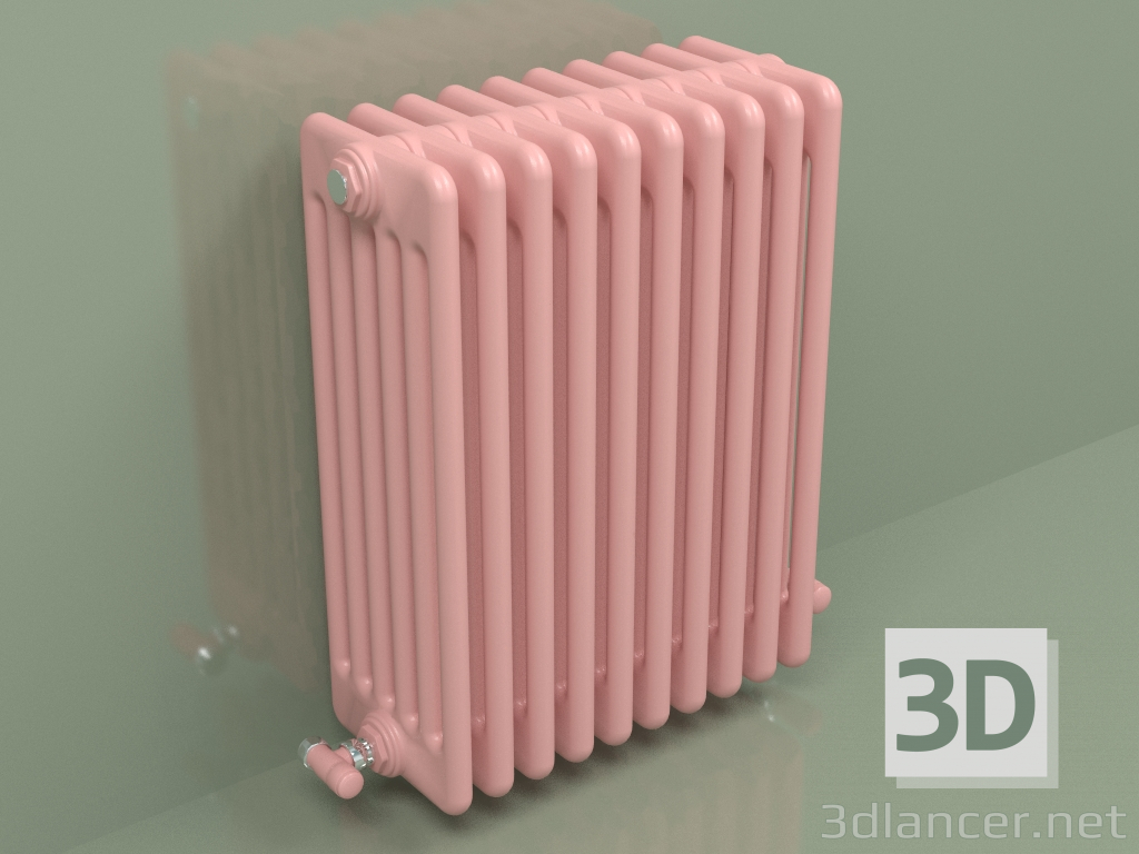 3d модель Радиатор TESI 6 (H 600 10EL, Pink - RAL 3015) – превью