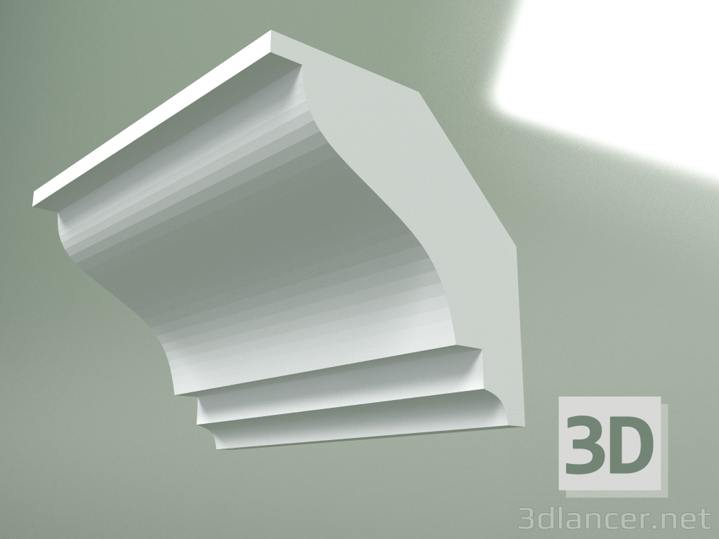 Modelo 3d Cornija de gesso (plinto de teto) KT229 - preview