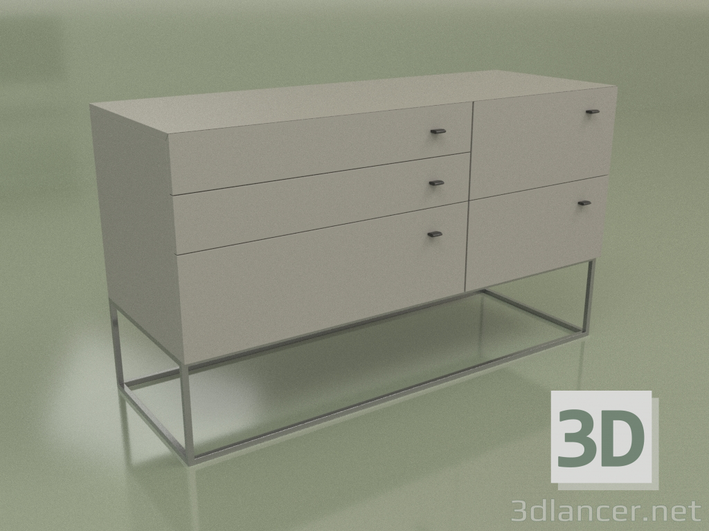 3D modeli Çekmeceli Lf 300 (gri) - önizleme