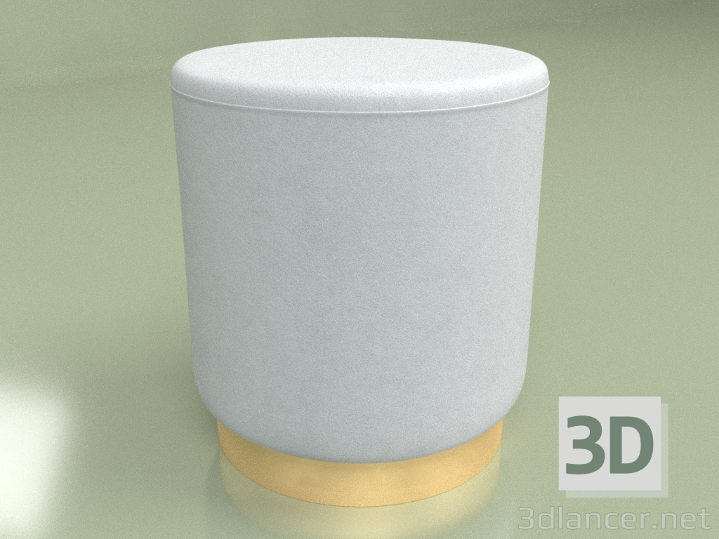 3d model Puff Dior diámetro 40 (gris) - vista previa