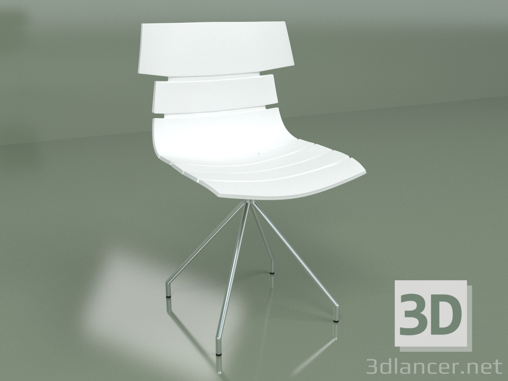 3d model Retorno de silla (blanco) - vista previa