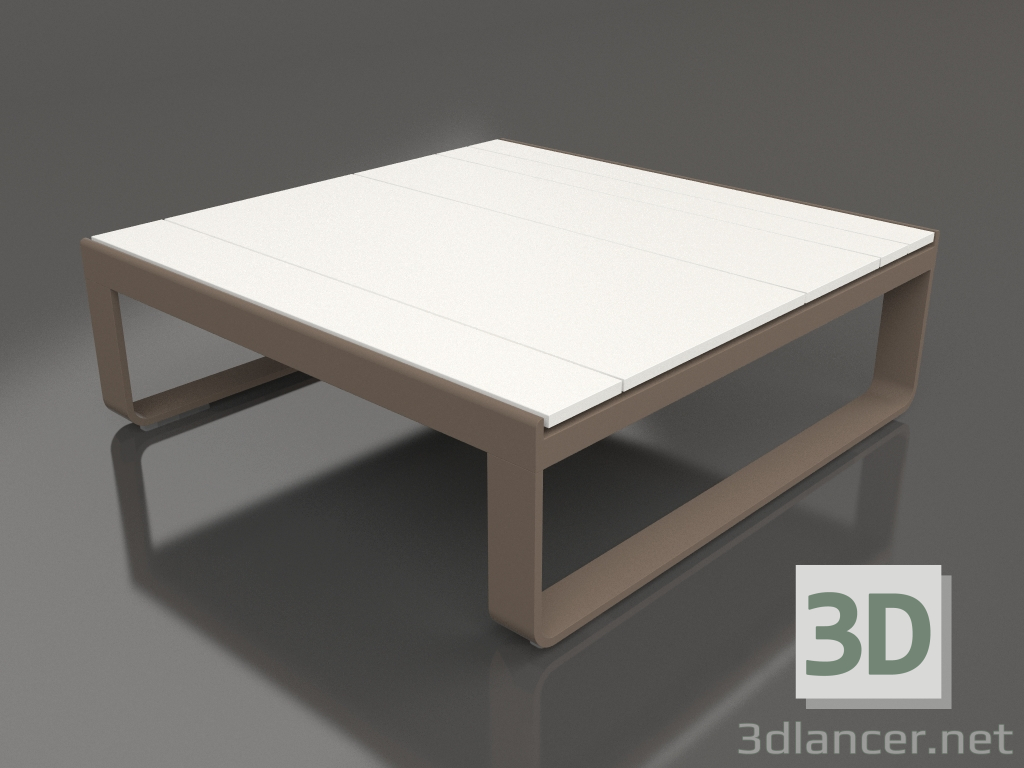 3D Modell Couchtisch 90 (Weißes Polyethylen, Bronze) - Vorschau