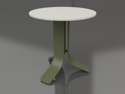 Table basse Ø50 (Vert olive, DEKTON Sirocco)