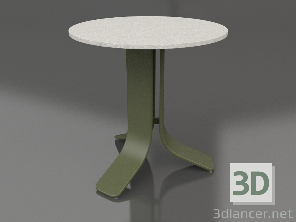 3d модель Стіл кавовий Ø50 (Olive green, DEKTON Sirocco) – превью