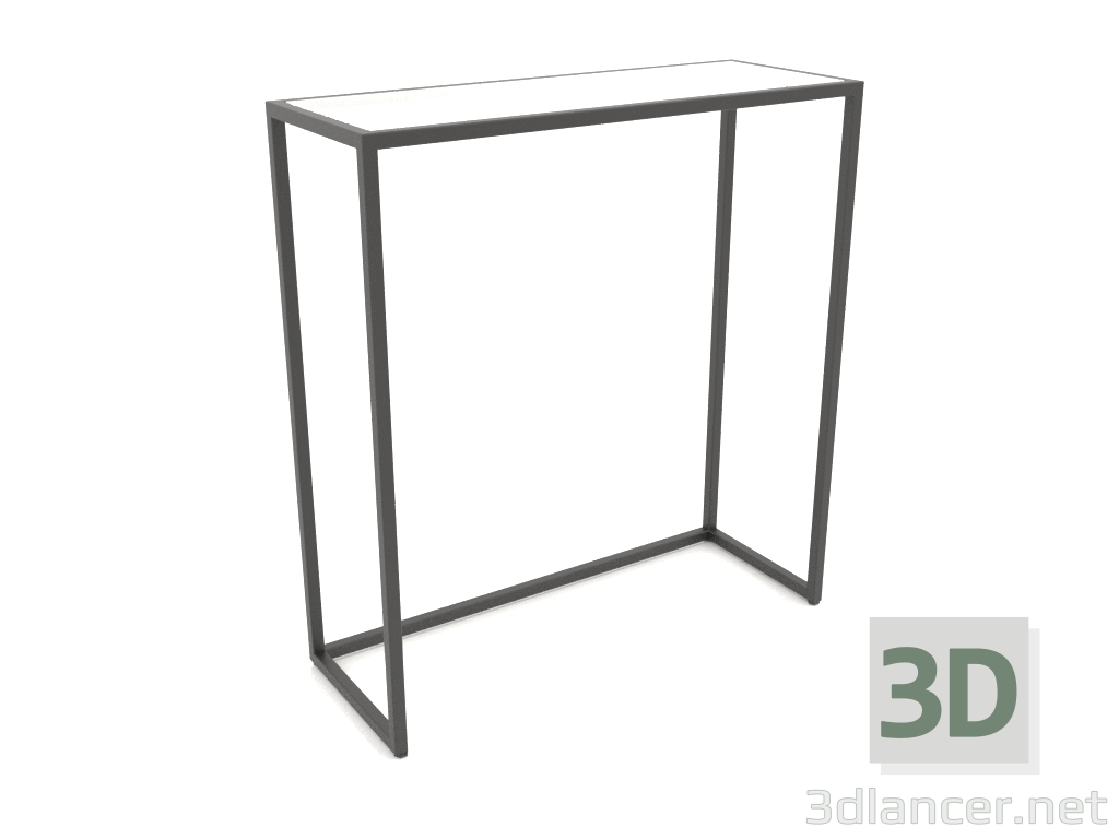 3d model Consola rectangular (VIDRIO, 80x30x86) - vista previa