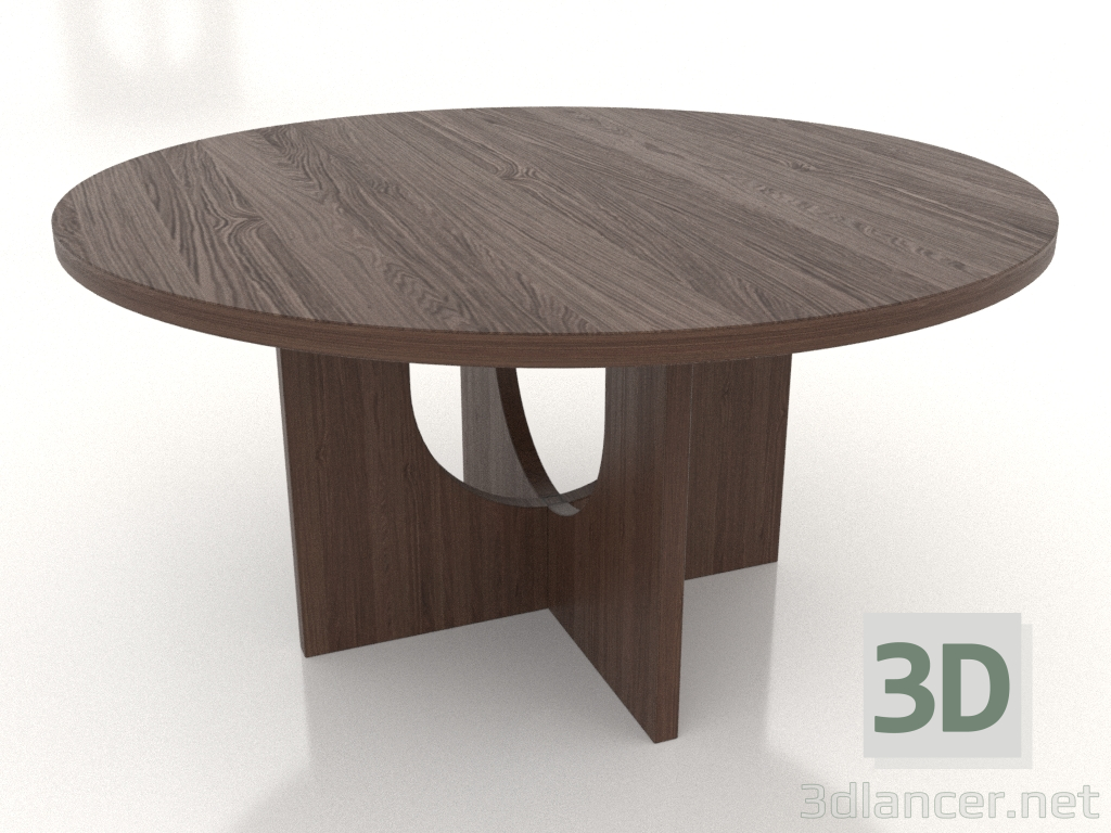 3D modeli Yemek masası YUVARLAK Ø 1500 mm (koyu ceviz) - önizleme