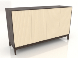 Mobile TV FARGO con frontali fresati 1600x500x950 mm (vaniglia, rovere scuro, opzione 2)