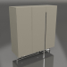 3D modeli Büfe, parlak gri-bej lake, cilalı çelik (120x41,6x135 cm) - önizleme