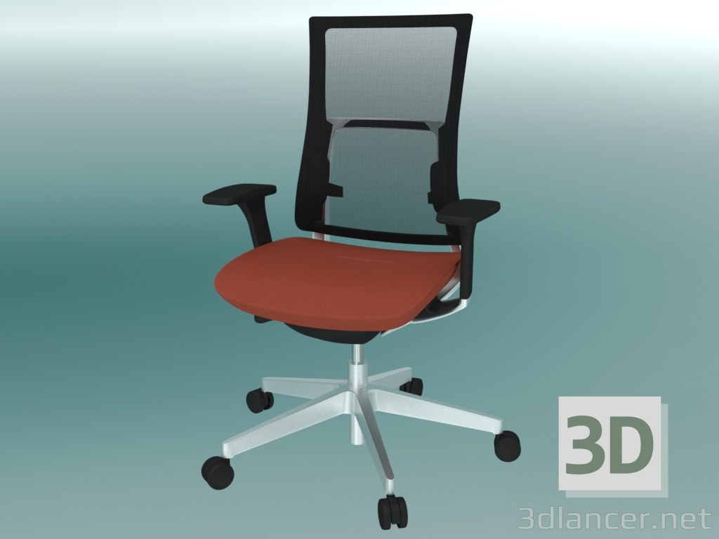 modello 3D Sedia girevole (150SFL) - anteprima