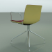 3d model Chair 2042 (swivel, with armrests, chrome, with front trim, PO00415) - preview