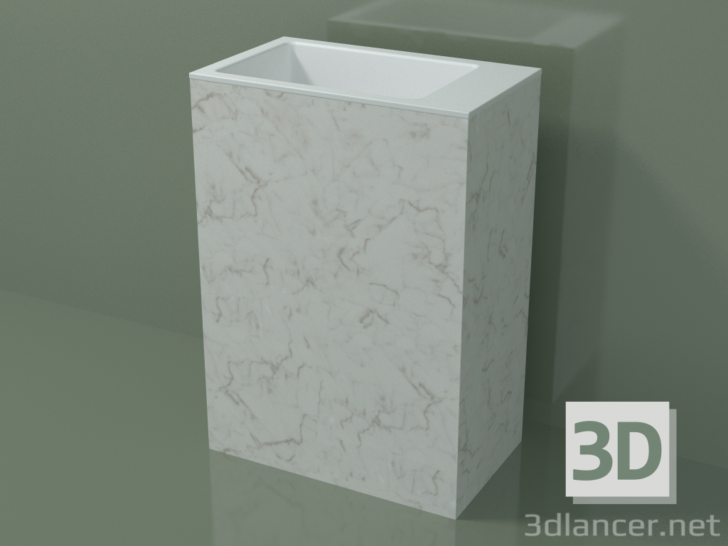 3d модель Умивальник стоїть окремо (03R136103, Carrara M01, L 60, P 36, H 85 cm) – превью