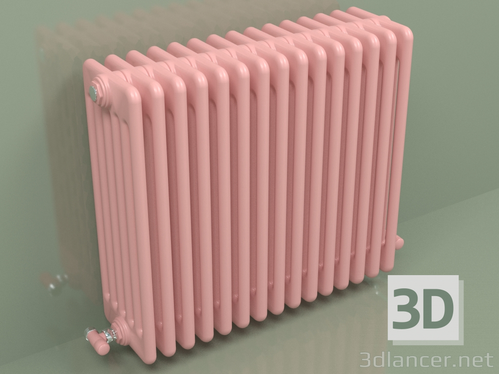 3D modeli Radyatör TESI 6 (H 600 15EL, Pembe - RAL 3015) - önizleme