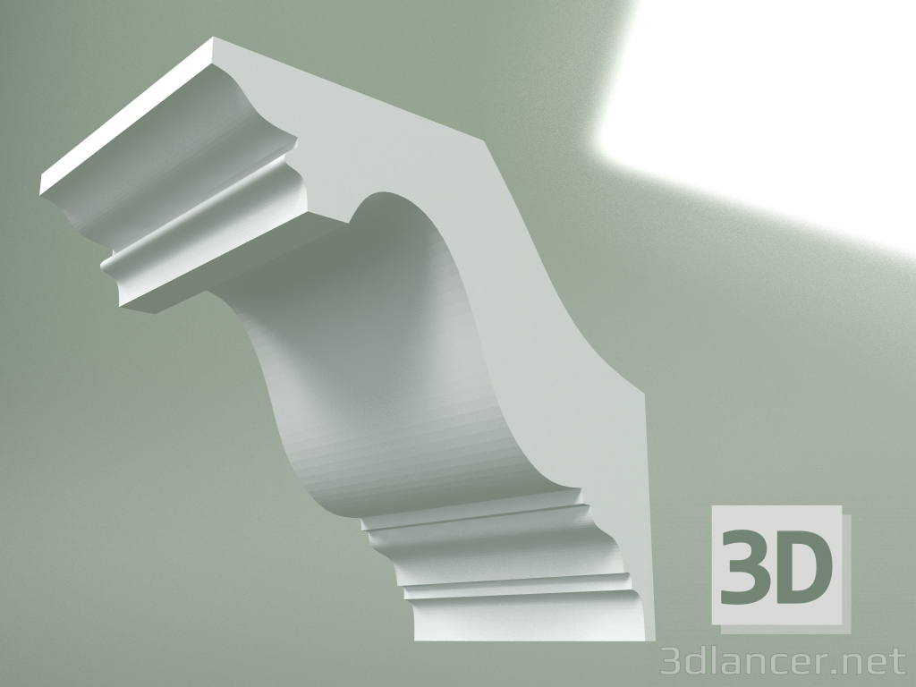 3d model Plaster cornice (ceiling plinth) KT230 - preview