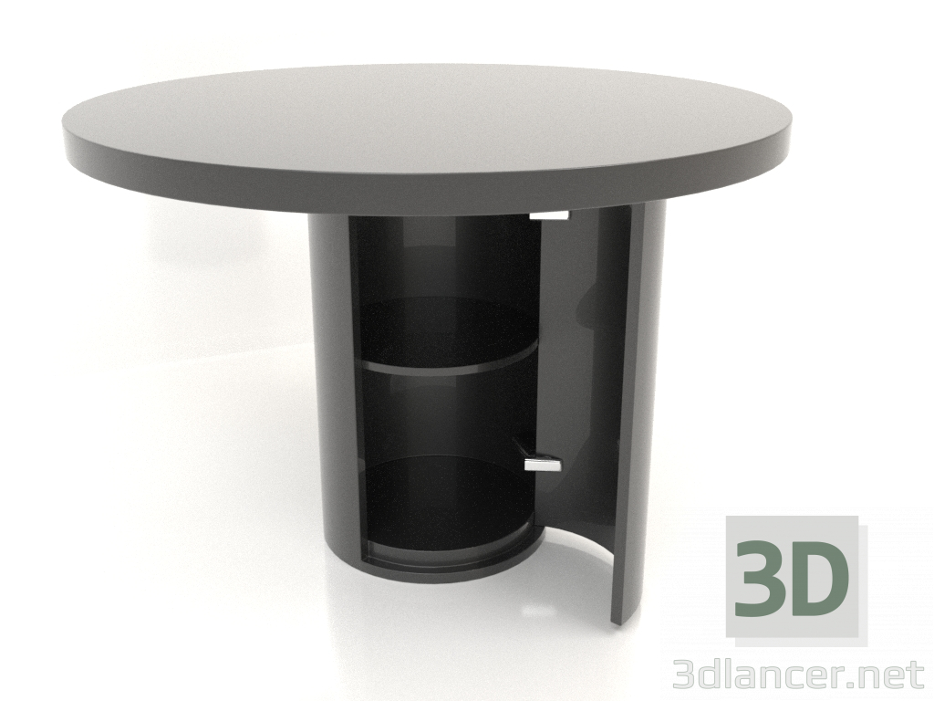 Modelo 3d Mesa de jantar (aberta) DT 011 (D=1100x750, cor preta de plástico) - preview