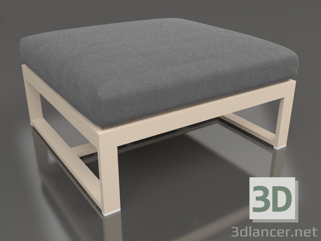 Modelo 3d Pufe secional (areia) - preview