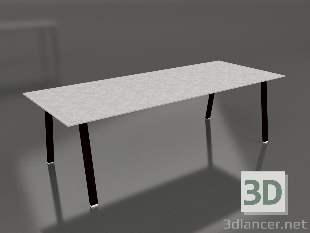 3d модель Стіл обідній 250 (Black, DEKTON) – превью