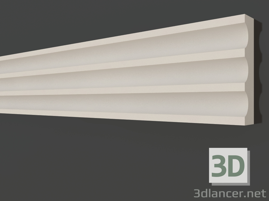 3d model Plaster molding LG 108 (80x18) - preview