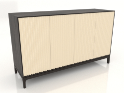Mobile TV FARGO con frontali fresati 1600x500x950 mm (vaniglia, rovere wengé, opzione 2)