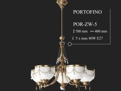 Lustre KUTEK PORTOFINO POR-ZW-5