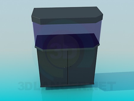 3d model acuario - vista previa