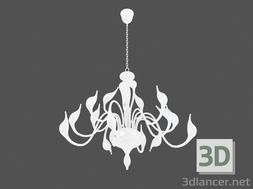 3d model Chandelier suspension Cigno Collo (751186) - preview