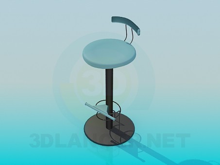 modèle 3D Tabouret de bar - preview