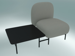 Isole modular seat system (NN1, high-backed seat with square table on the right)