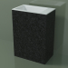 modèle 3D Lavabo sur pied (03R136103, Nero Assoluto M03, L 60, P 36, H 85 cm) - preview