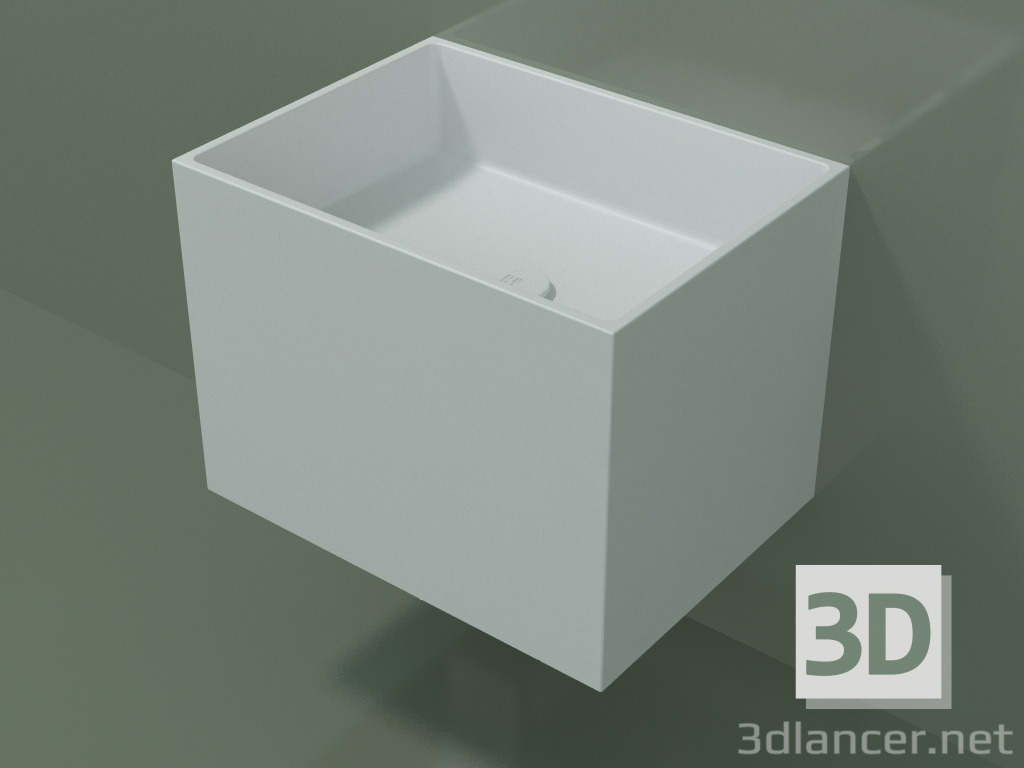 3d model Lavabo de pared (02UN22101, Glacier White C01, L 48, P 36, H 36 cm) - vista previa