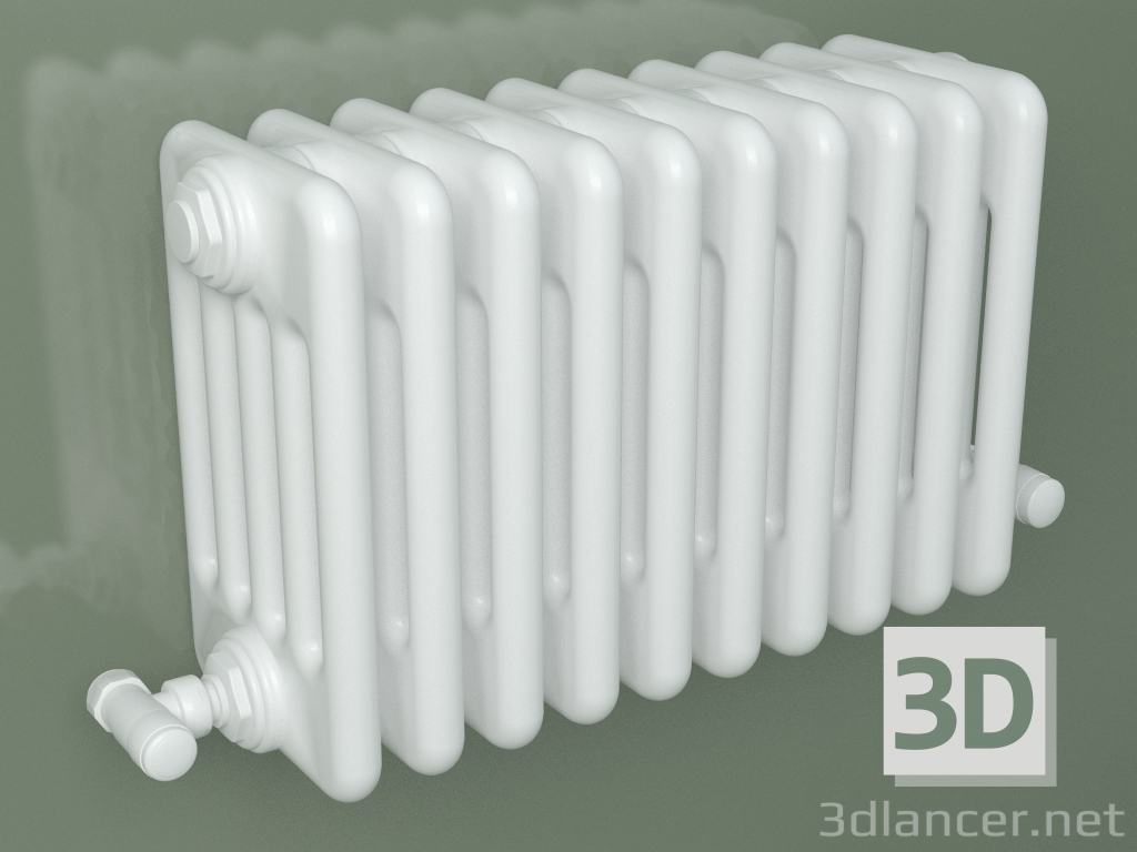 3d model Radiador tubular PILON (S4H 5 H302 10EL, blanco) - vista previa