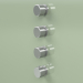 3d model Thermostatic mixer set with 3 shut-off valves (16 50 0, AS) - preview