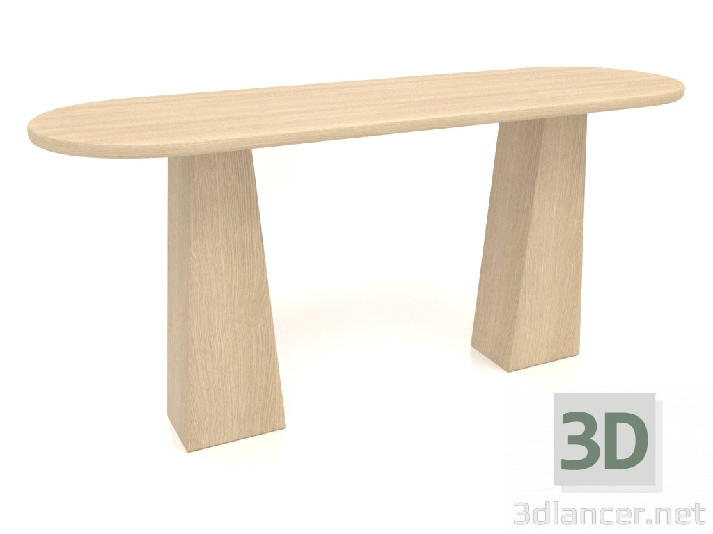 modello 3D Tavolo RT 10 (1600x500x750, legno bianco) - anteprima