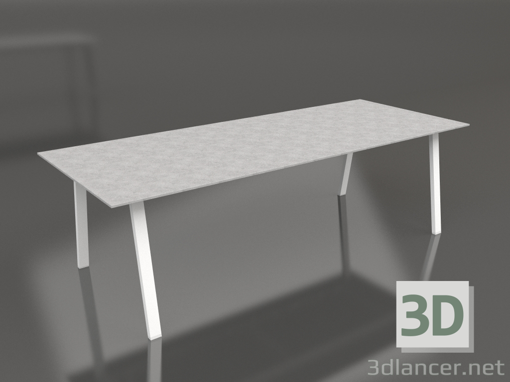 3d model Dining table 250 (White, DEKTON) - preview