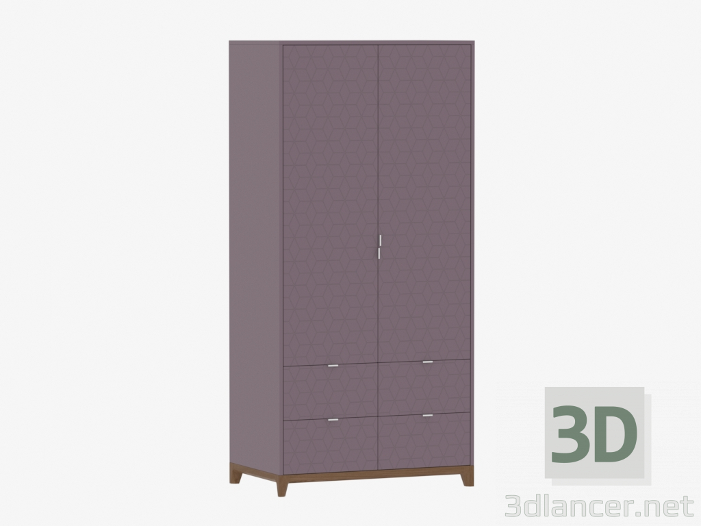 3d model Wardrobe CASE №4 - 1000 with drawers (IDC018001317) - preview