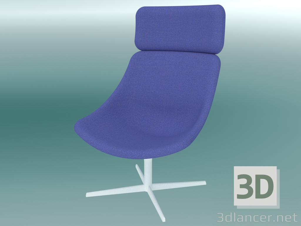 3d model Sillón AUKI (S113 con reposacabezas) - vista previa