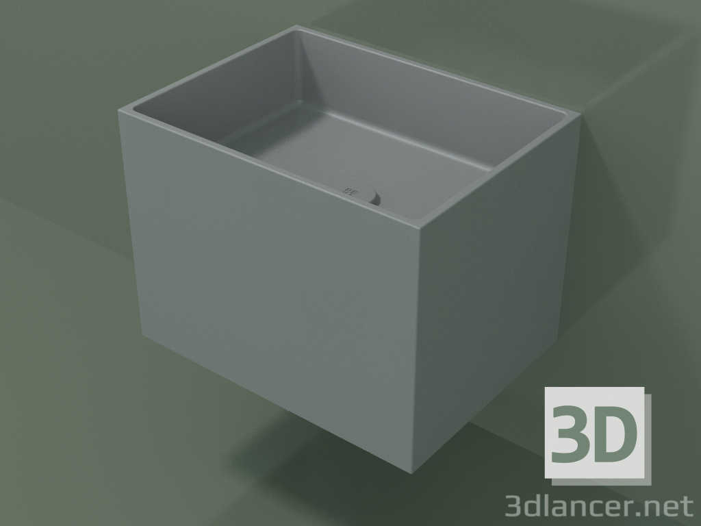 3d model Lavabo de pared (02UN22101, Silver Grey C35, L 48, P 36, H 36 cm) - vista previa