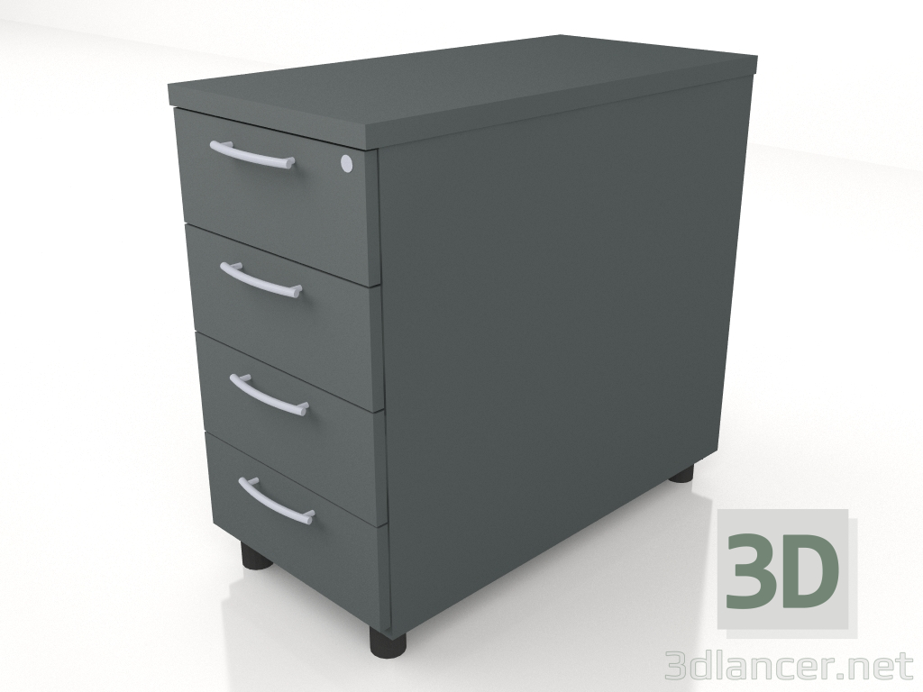 modello 3D Piedistallo fisso Standard KKT74 (402x800x740) - anteprima