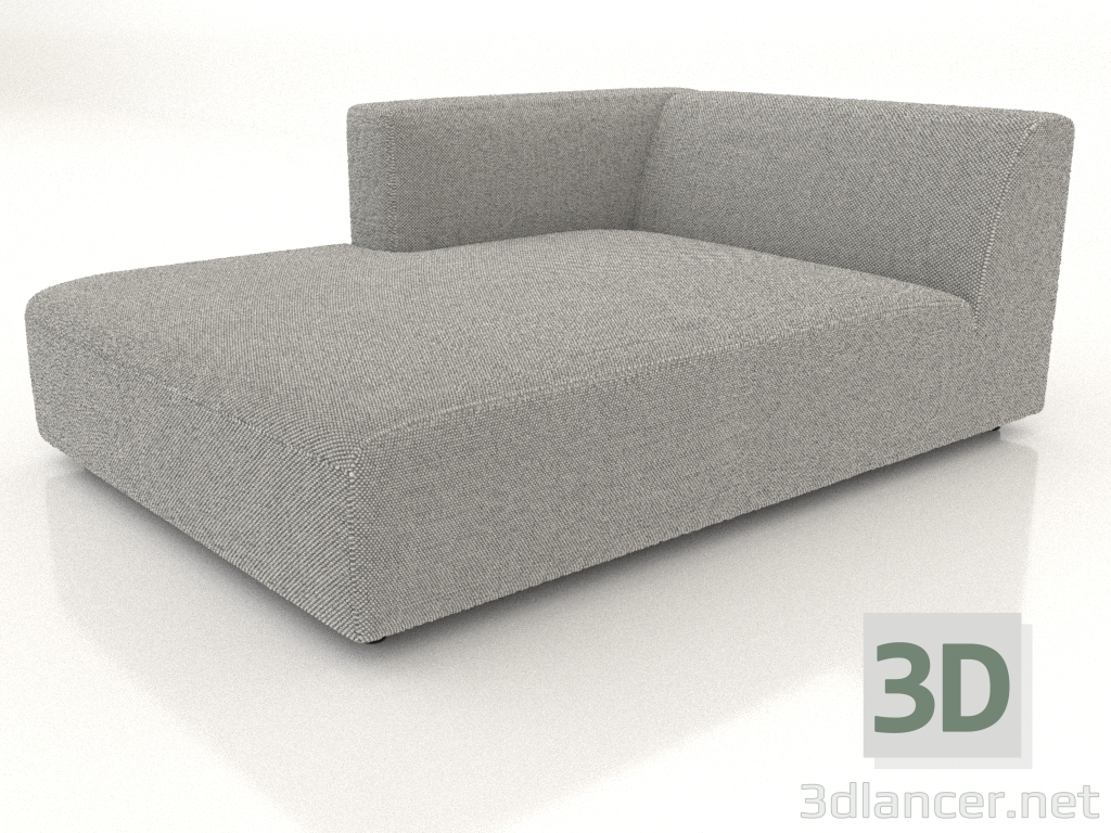 3D Modell Chaiselongue (XL) 103x175 mit Armlehne links - Vorschau