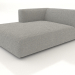 3d model Chaise longue (XL) 103x175 with an armrest on the left - preview