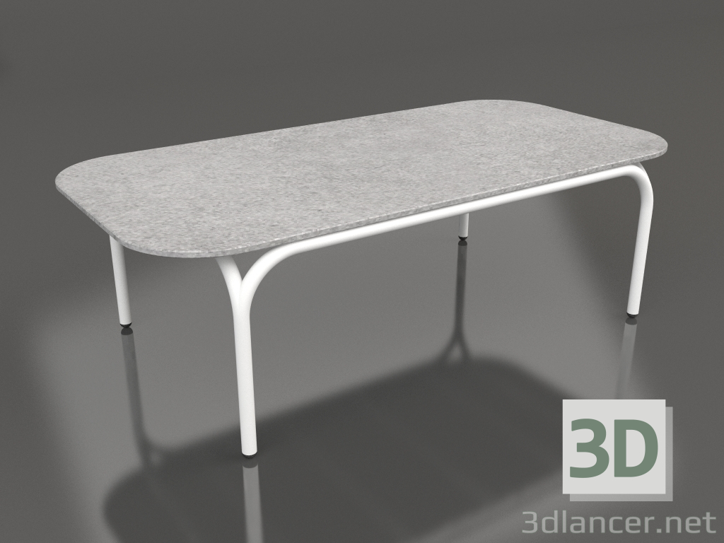 3d model Coffee table (White, DEKTON Kreta) - preview